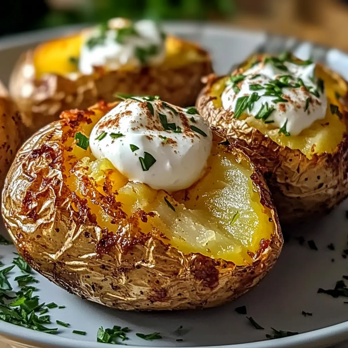 Ofenkartoffel aus der Heißluftfritteuse: Knusprig & Lecker